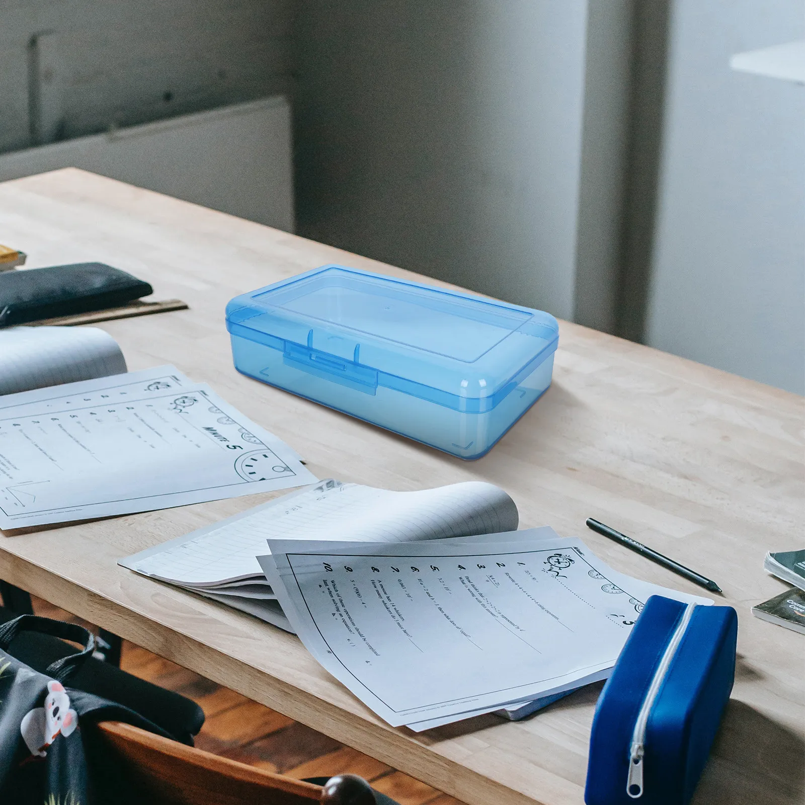 Пластиковый пенал большой вместимости с крышкой, 1 шт., для школьных и офисных принадлежностей
Пластиковый пенал большой вместимости с крышкой, 1 шт., для школьных и офисных принадлежностей