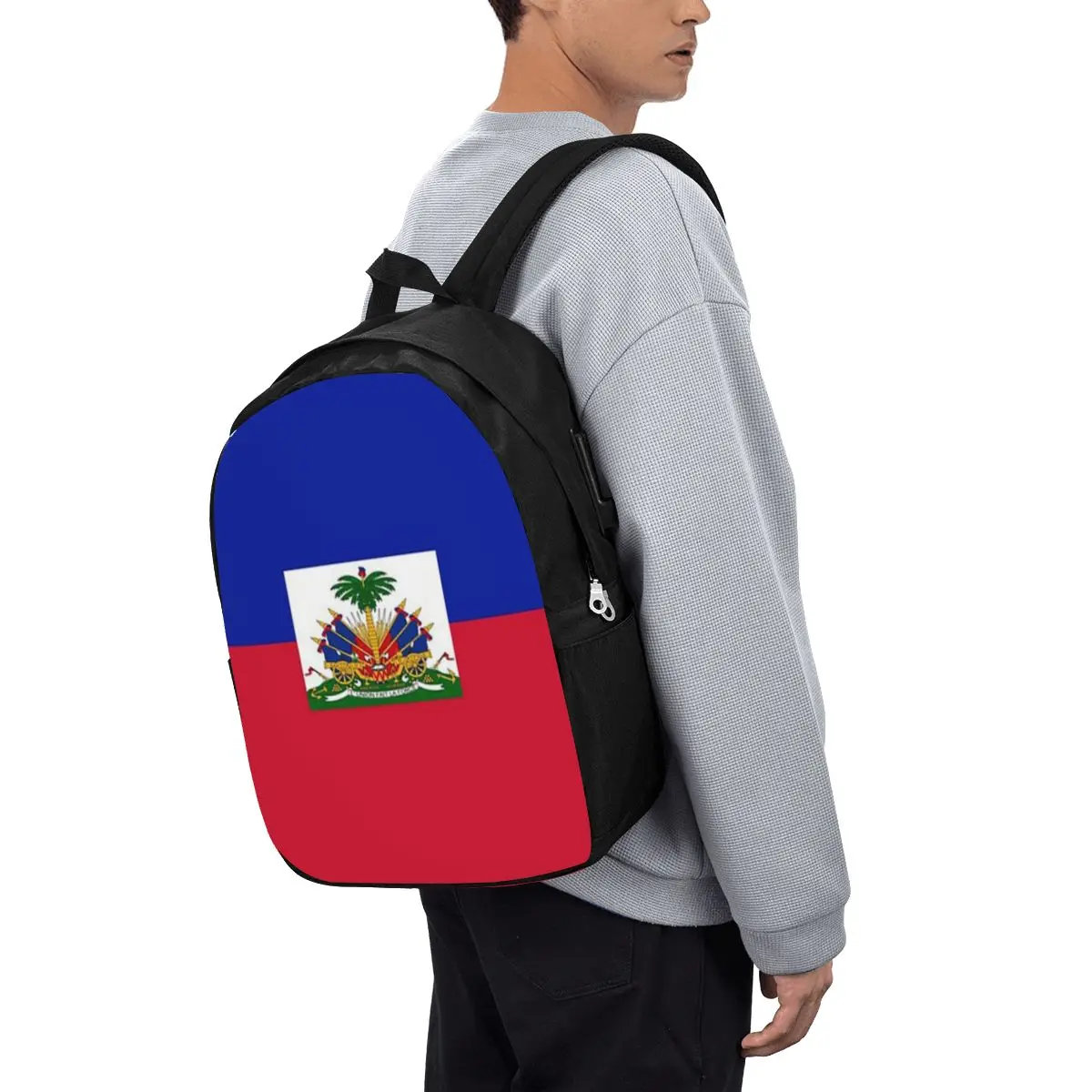 Flag Of Haiti Haitian Backpack Travel Notebook Bag Computer College Student School Bag Laptop Shoulder Bags for Men Women
Flag Of Haiti Haitian Backpack Travel Notebook Bag Computer College Student School Bag Laptop Shoulder Bags for Men Women