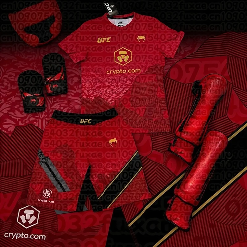 Новый комплект для единоборств UFC: дышащие футболка и шорты для мужчин и женщин, влагоотводящий, для борьбы и бега
Новый комплект для единоборств UFC: дышащие футболка и шорты для мужчин и женщин, влагоотводящий, для борьбы и бега