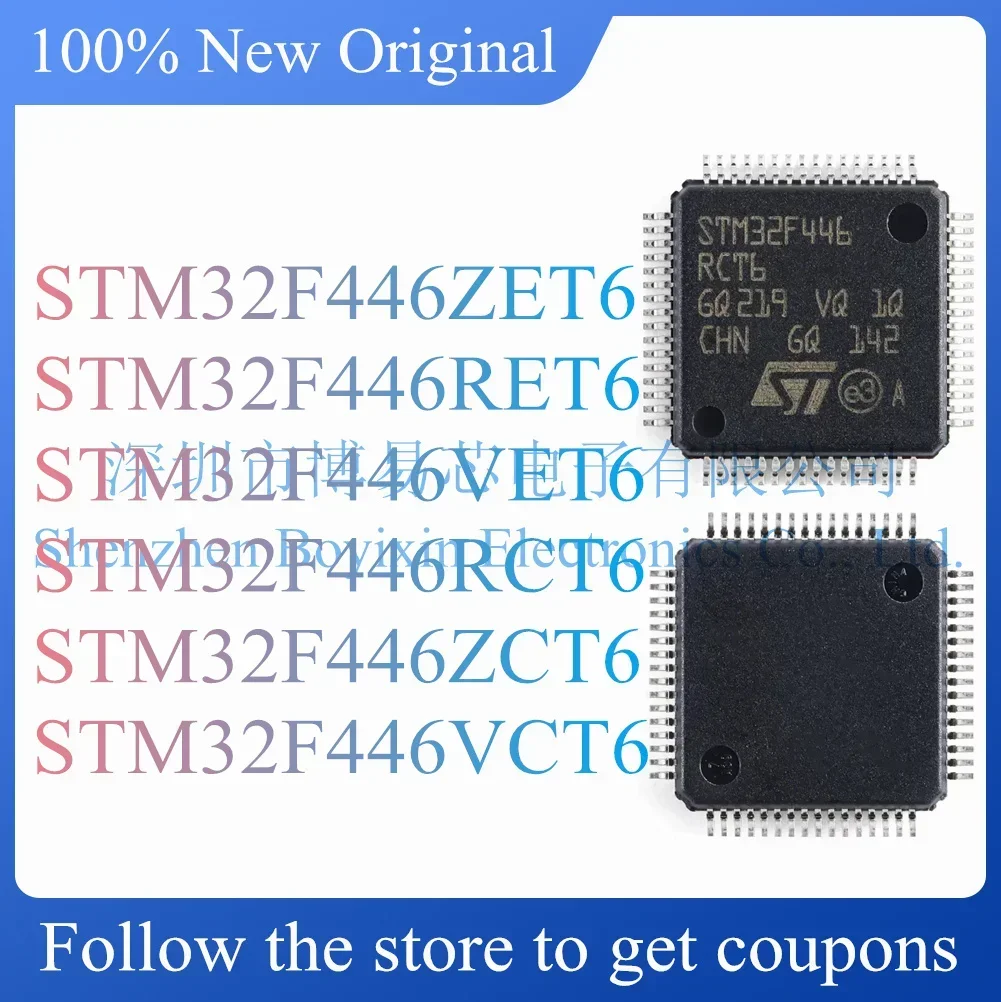 NEW STM32F446ZET6 STM32F446RET6 STM32F446VET6 STM32F446RCT6 STM32F446ZCT6 STM32F446VCT6 Original Product
NEW STM32F446ZET6 STM32F446RET6 STM32F446VET6 STM32F446RCT6 STM32F446ZCT6 STM32F446VCT6 Original Product