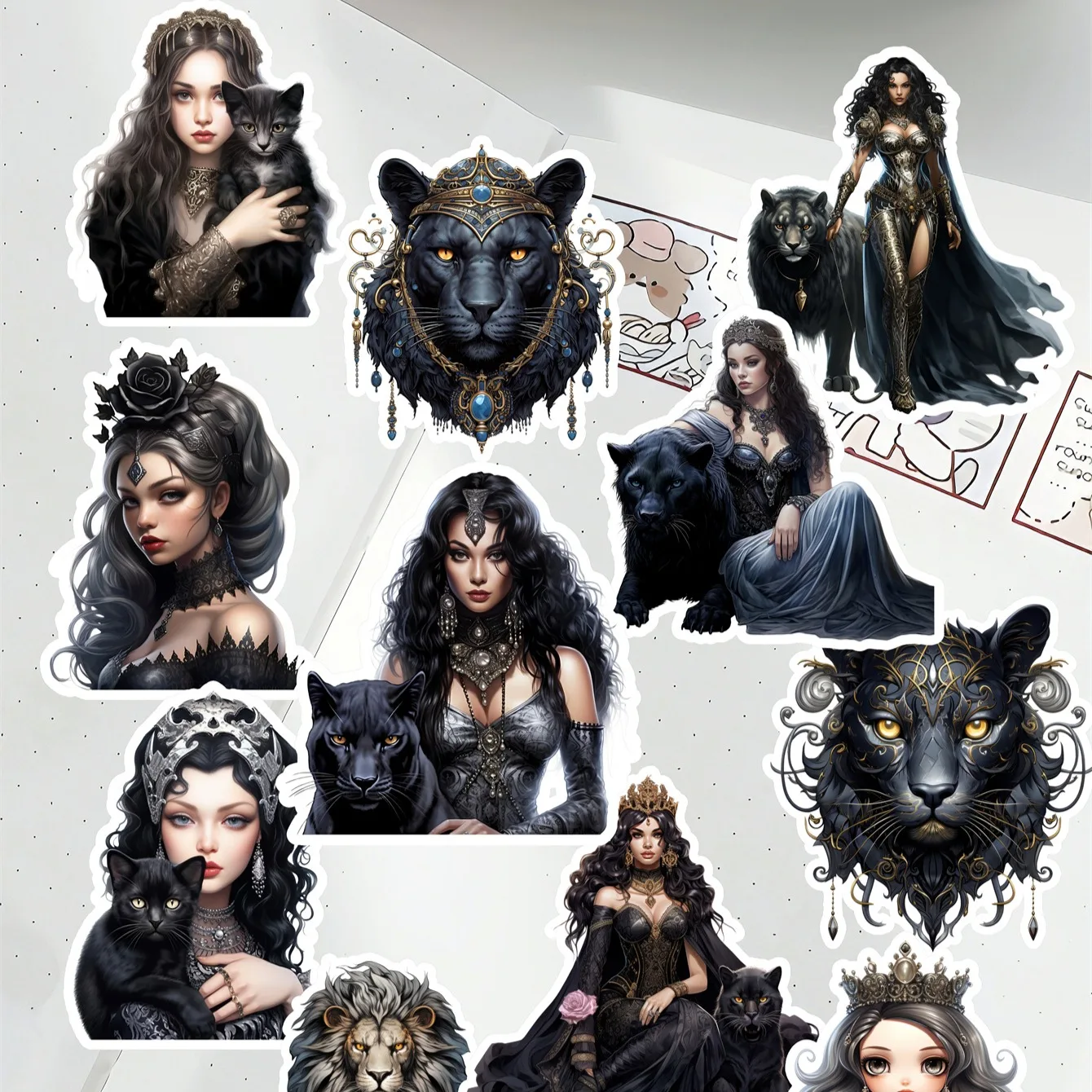 16pcs Watercolor Gothic black panther black cat girl Stickers DIY Diary Decoration Album Style Stationery journal supplies
16pcs Watercolor Gothic black panther black cat girl Stickers DIY Diary Decoration Album Style Stationery journal supplies