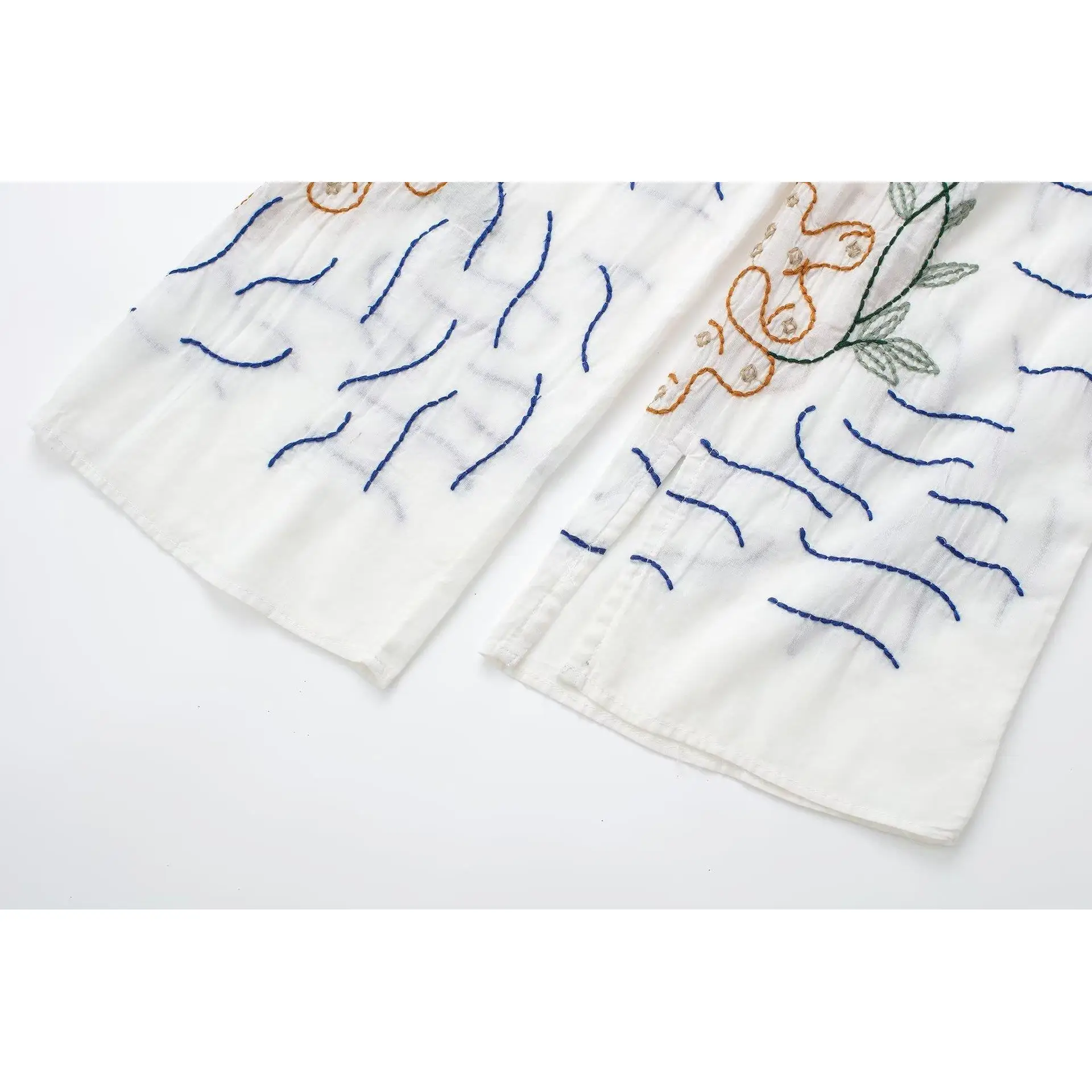 Women's Long Cotton Embroidered irt Loose Fit Floral Pattern European Sle Spring Summer Casual Faion Ladies' irt
Women's Long Cotton Embroidered irt Loose Fit Floral Pattern European Sle Spring Summer Casual Faion Ladies' irt