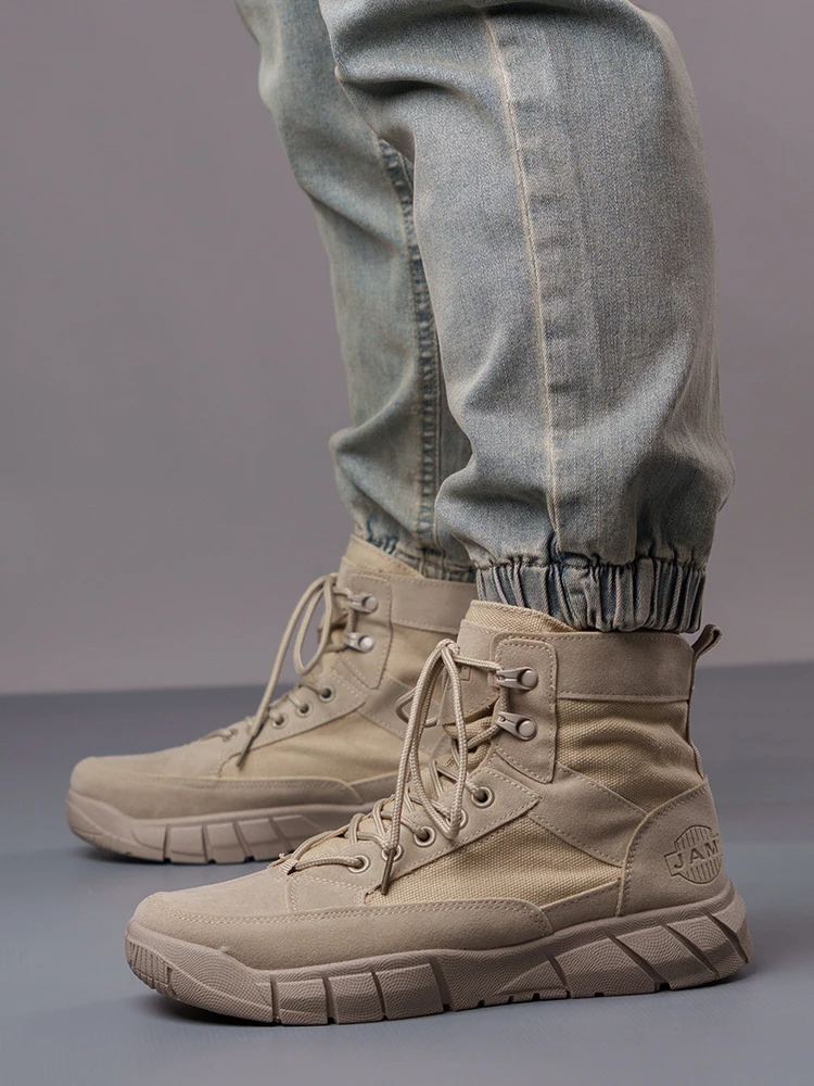 Men's Summer Thin Breathable Boots High Help Outdoor Climbing Tactical Workwear Shoes Leather Upgraded Version
Men's Summer Thin Breathable Boots High Help Outdoor Climbing Tactical Workwear Shoes Leather Upgraded Version