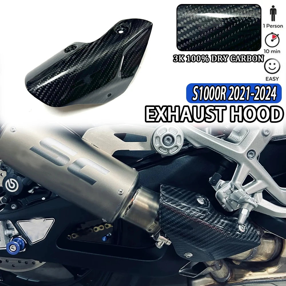 For BMW S1000R M1000R 2021- 2023 2024 Pure Carbon Fiber Motorcycle Accessories Heat Shield Protection Exhaust Cover Fairing Kits
For BMW S1000R M1000R 2021- 2023 2024 Pure Carbon Fiber Motorcycle Accessories Heat Shield Protection Exhaust Cover Fairing Kits
