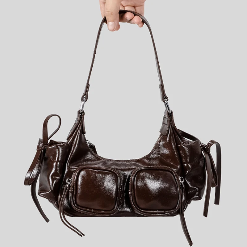 New Vintage Multiple Pockets Underarm Bag Designer Women Shoulder Bags Luxury Pu Leather Crossbody Bag Y2K Motorcycle Bag
New Vintage Multiple Pockets Underarm Bag Designer Women Shoulder Bags Luxury Pu Leather Crossbody Bag Y2K Motorcycle Bag
