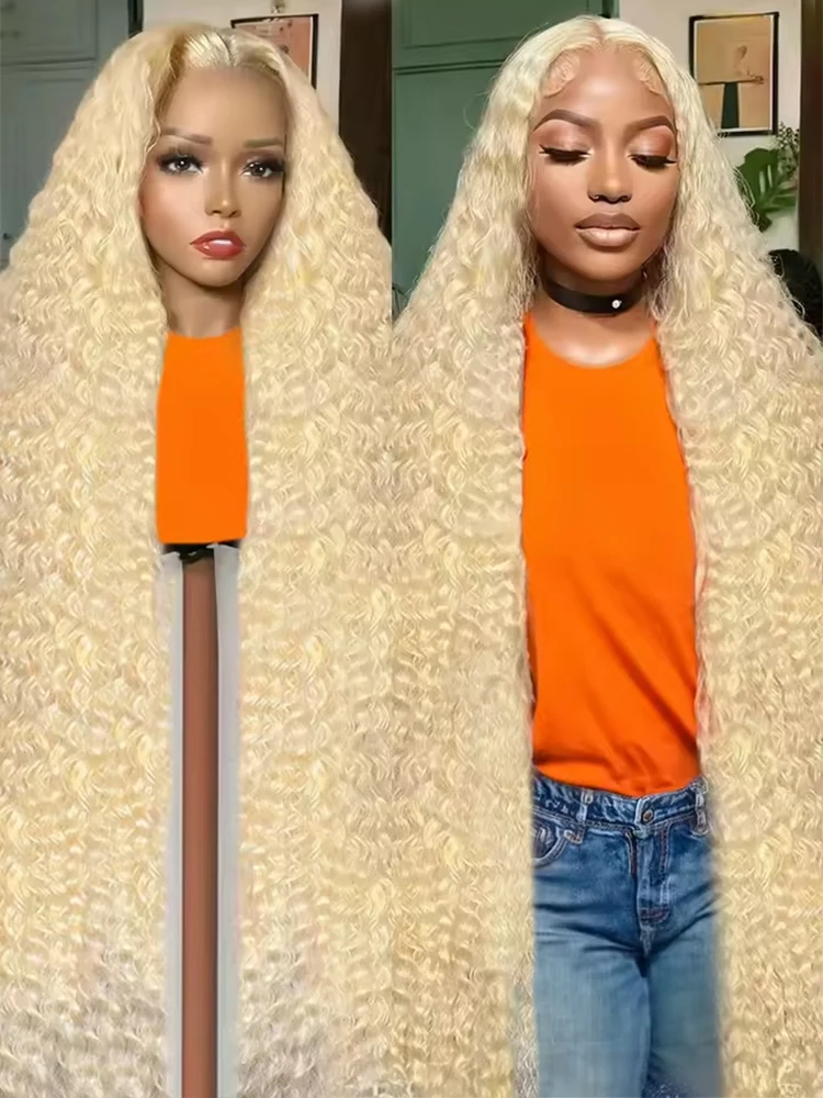 Deep Wave 13x6 HD Lace Frontal Wigs Human Hair 613 Blonde Wigs 40 42 Inch Water Wave 13x4 Lace Front Wig For Women 250 Density
Deep Wave 13x6 HD Lace Frontal Wigs Human Hair 613 Blonde Wigs 40 42 Inch Water Wave 13x4 Lace Front Wig For Women 250 Density