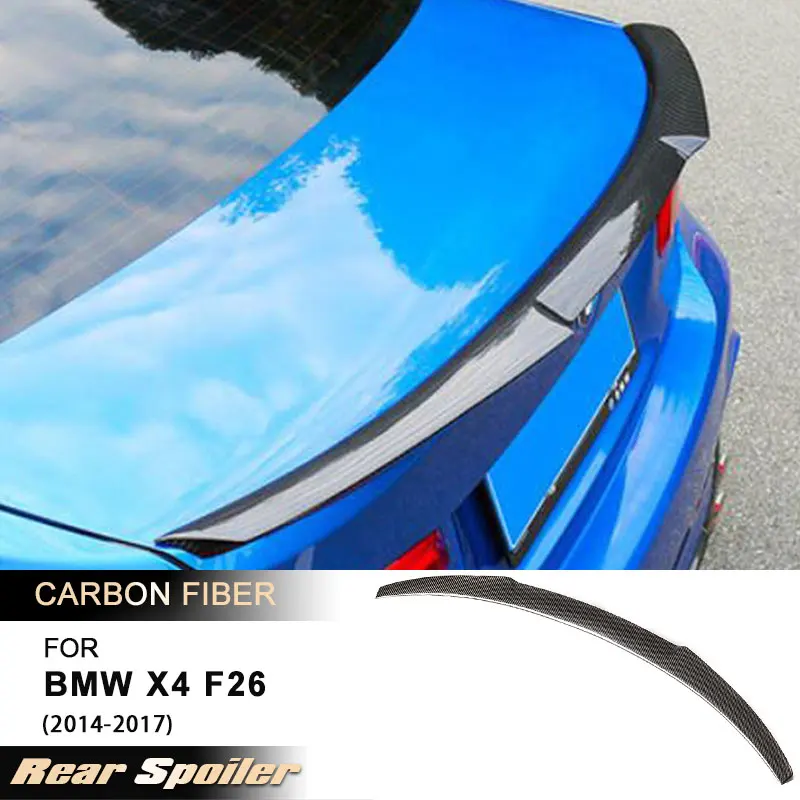 Car Rear Trunk Spoiler Wings for BMW X4 F26 2014-2017 Racing Rear Spoiler Boot Wing Lip Sticker Body Kit Full Carbon Fiber
Car Rear Trunk Spoiler Wings for BMW X4 F26 2014-2017 Racing Rear Spoiler Boot Wing Lip Sticker Body Kit Full Carbon Fiber