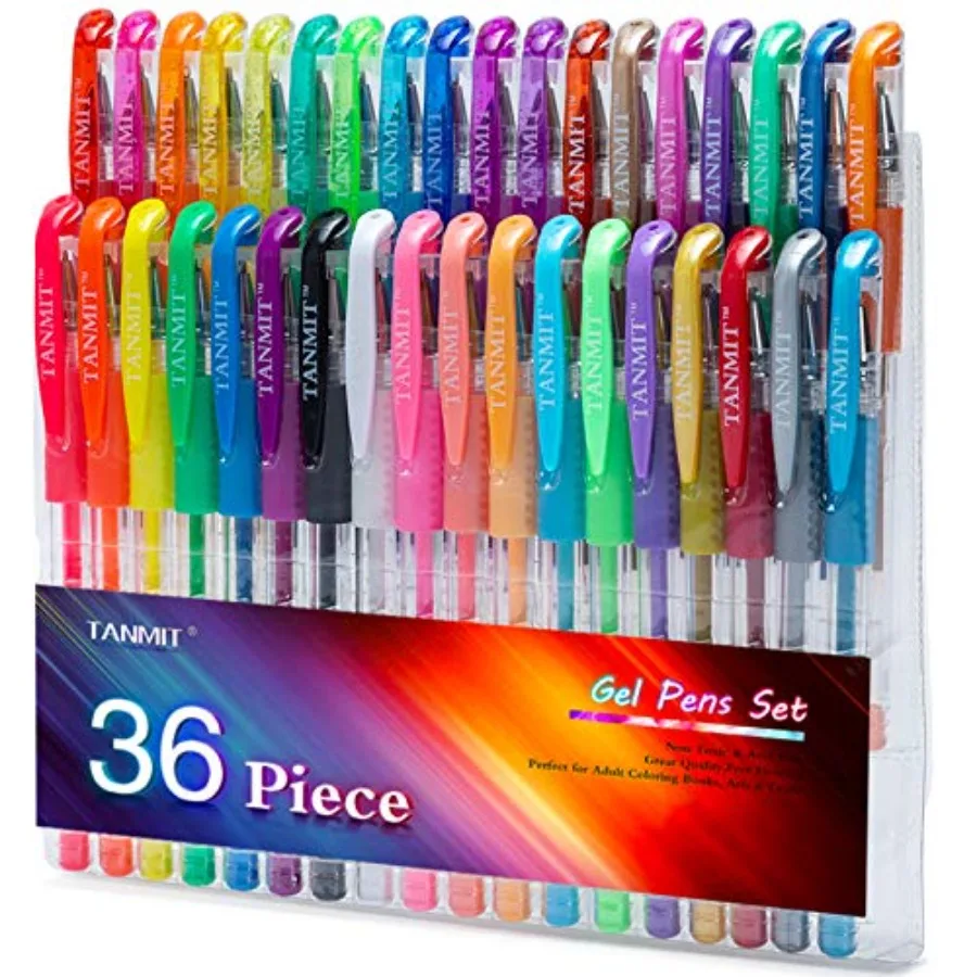 Colors Gel Pens Set for Adult Coloring Books, Colored Gel Marker with 40% More Ink, Great for Adult Doodling Scrapbooking Drawi
Colors Gel Pens Set for Adult Coloring Books, Colored Gel Marker with 40% More Ink, Great for Adult Doodling Scrapbooking Drawi