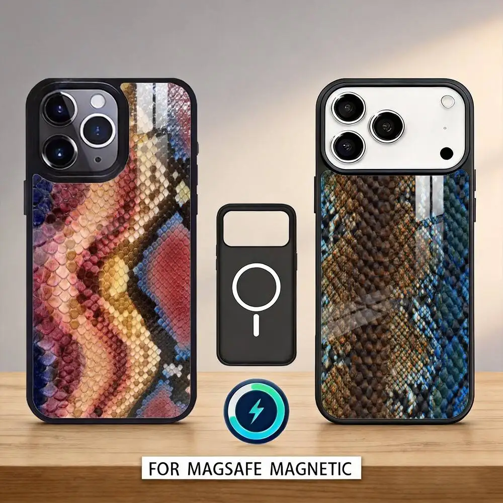 Snake S-Skin P-Pattern Phone Case For iPhone 17,16,15,14,13,12,Pro,Max For Magsafe Magnetic Wireless Charging
Snake S-Skin P-Pattern Phone Case For iPhone 17,16,15,14,13,12,Pro,Max For Magsafe Magnetic Wireless Charging