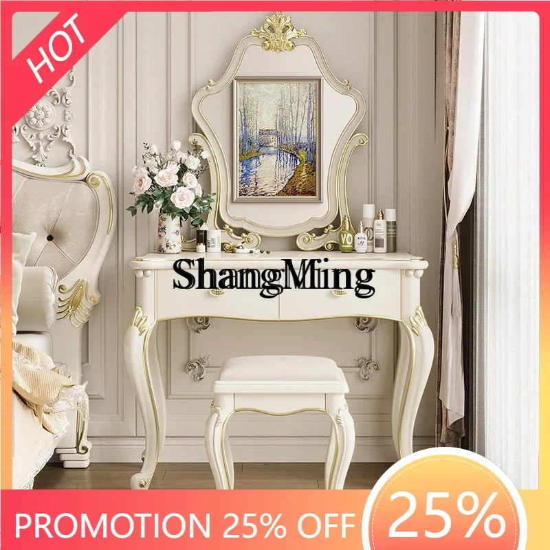 Новый туалетный столик SM в стиле лёгкой роскоши, современный, простой, в стиле принцессы, с зеркалом для спальни.
Новый туалетный столик SM в стиле лёгкой роскоши, современный, простой, в стиле принцессы, с зеркалом для спальни.