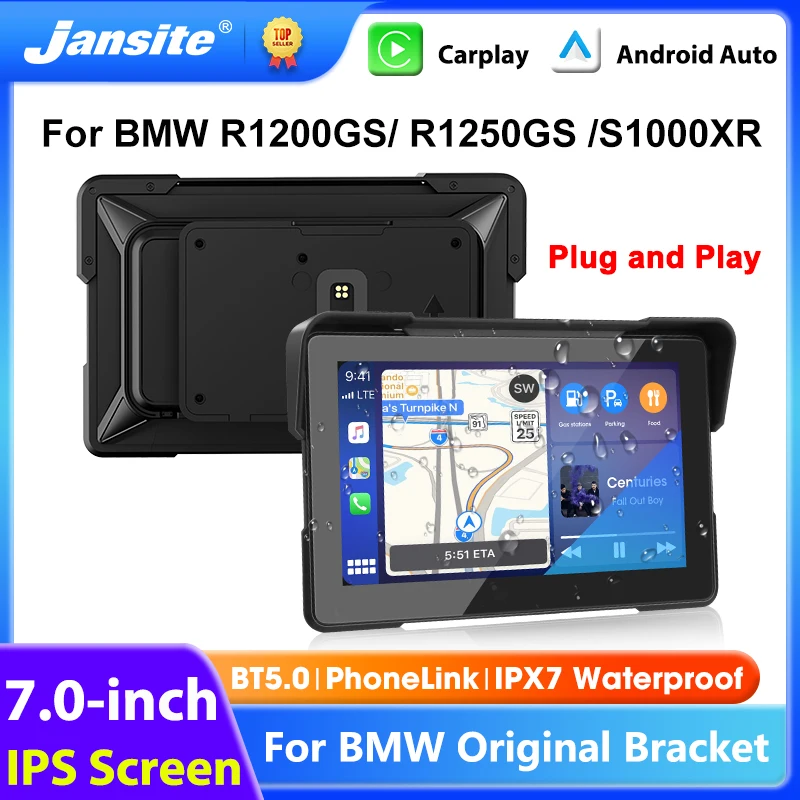 7 inch Motorcycle Carplay Screen GPS Navigation Android Auto For BMW R1200GS ADV/ R1250GS ADV/S1000XR For BMW Original Bracket
7 inch Motorcycle Carplay Screen GPS Navigation Android Auto For BMW R1200GS ADV/ R1250GS ADV/S1000XR For BMW Original Bracket