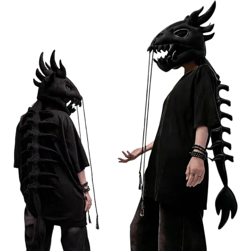 90cm 120cm Dinosaur Skeleton Costume Set 3D Plush Dragon Skeleton Headwear with Tail for Everyday Wear Halloween Costume Props
90cm 120cm Dinosaur Skeleton Costume Set 3D Plush Dragon Skeleton Headwear with Tail for Everyday Wear Halloween Costume Props