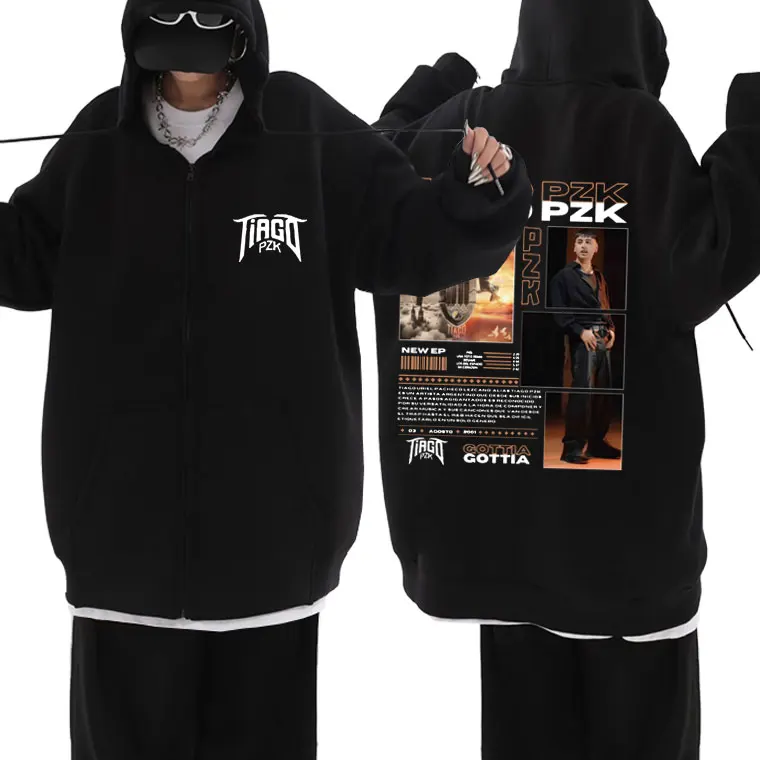 Rapper Tiago Pzk Gottia Zipper Hoodie Men Women Fashion Hip Hop Rap Zip Up Jacket Men's Oversized Zip Up Hoodies Pop Streetwear
Rapper Tiago Pzk Gottia Zipper Hoodie Men Women Fashion Hip Hop Rap Zip Up Jacket Men's Oversized Zip Up Hoodies Pop Streetwear