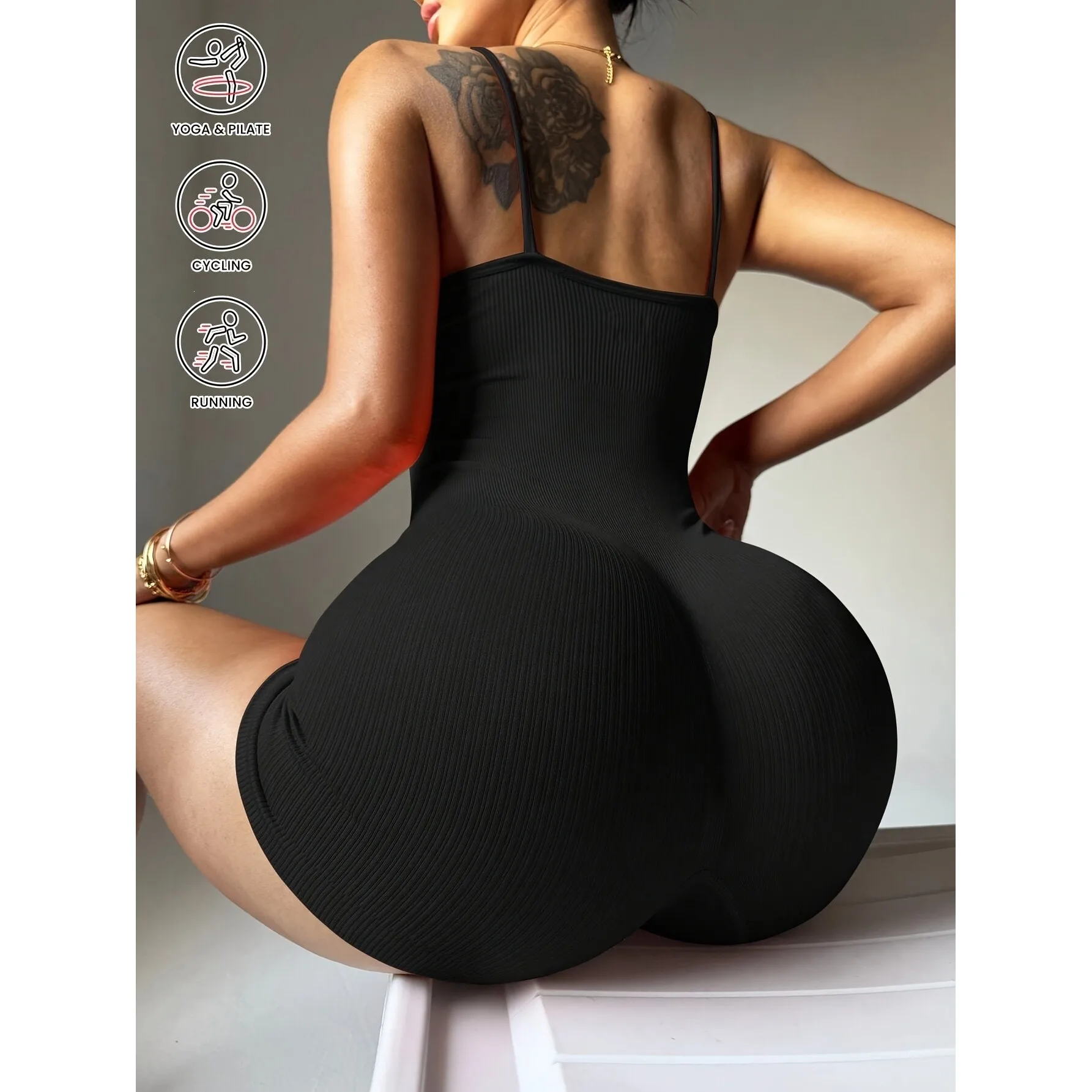 Fitness Bodysuit M 86760 Strappy One-Piece Summer Fashion Women's Suit Cross-Border Exercise Bodysuit Comfortable Gymwear
Fitness Bodysuit M 86760 Strappy One-Piece Summer Fashion Women's Suit Cross-Border Exercise Bodysuit Comfortable Gymwear