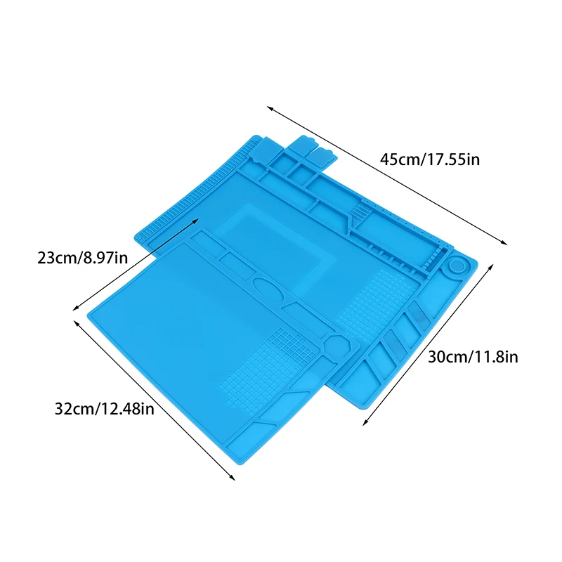 NEW Silicone Soldering Pad Desk Platform Mat For Welding Station Iron Phone PC Repair Magnetic Heat Insulation
NEW Silicone Soldering Pad Desk Platform Mat For Welding Station Iron Phone PC Repair Magnetic Heat Insulation