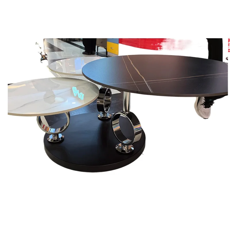 Round rotating coffee table Light luxury high and low combination Multifunctional rotating coffee table
Round rotating coffee table Light luxury high and low combination Multifunctional rotating coffee table