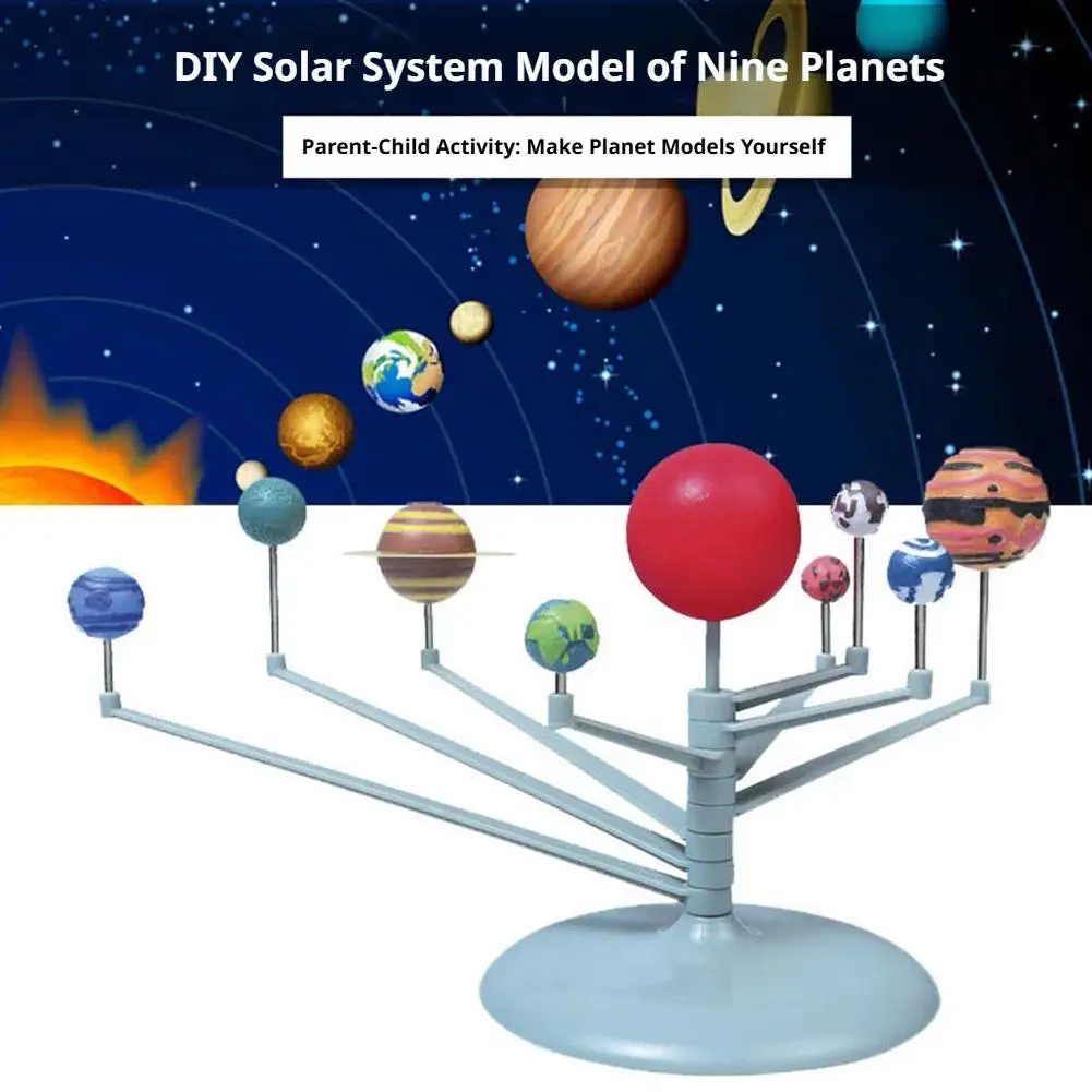 Solar System Nine Planets Model Science Kit DIY Assembly Parent-child Interaction Planetarium Toy Educational Toy
Solar System Nine Planets Model Science Kit DIY Assembly Parent-child Interaction Planetarium Toy Educational Toy 
