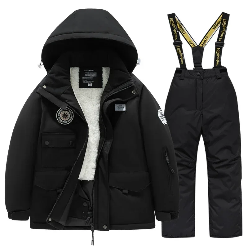 Winter Children's Ski Suit Set for Boys and Girls Single Board Thick Warm Waterproof Cotton Clothing Equipment Snowboard Jacket
Winter Children's Ski Suit Set for Boys and Girls Single Board Thick Warm Waterproof Cotton Clothing Equipment Snowboard Jacket