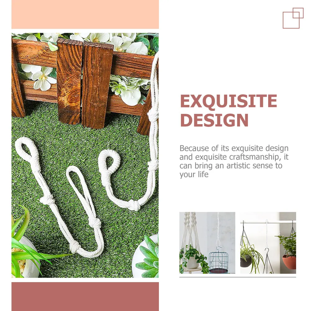 4 Pcs Plant Hook Extender Retractable Hanger Macrame Indoor with Pot White for Hanging Plants
4 Pcs Plant Hook Extender Retractable Hanger Macrame Indoor with Pot White for Hanging Plants