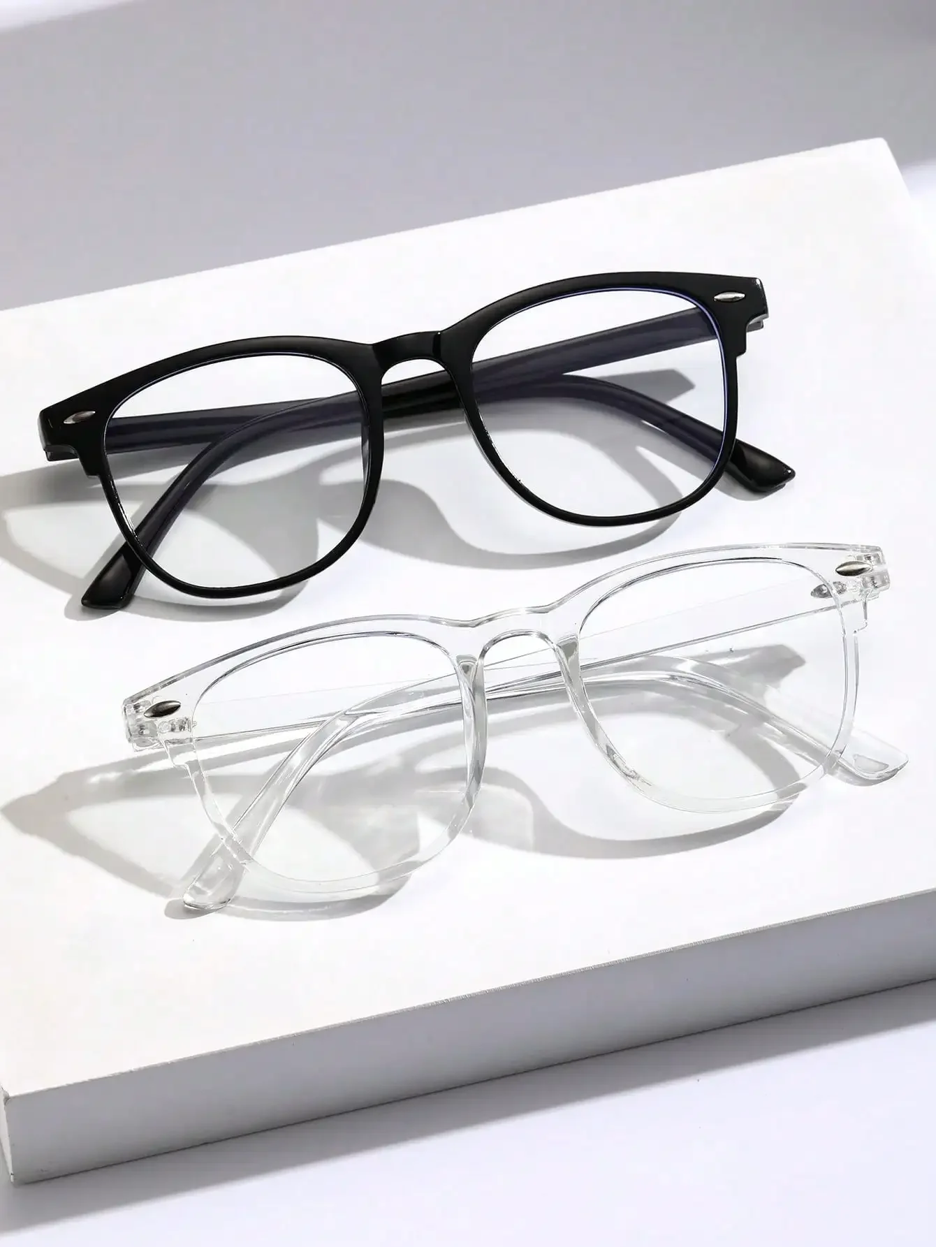 1-2-3PCS Unisex Square Plastic Frame Trendy Anti-Blue Light Clear Glasses For Back To School Clothing Accessories.
1-2-3PCS Unisex Square Plastic Frame Trendy Anti-Blue Light Clear Glasses For Back To School Clothing Accessories.