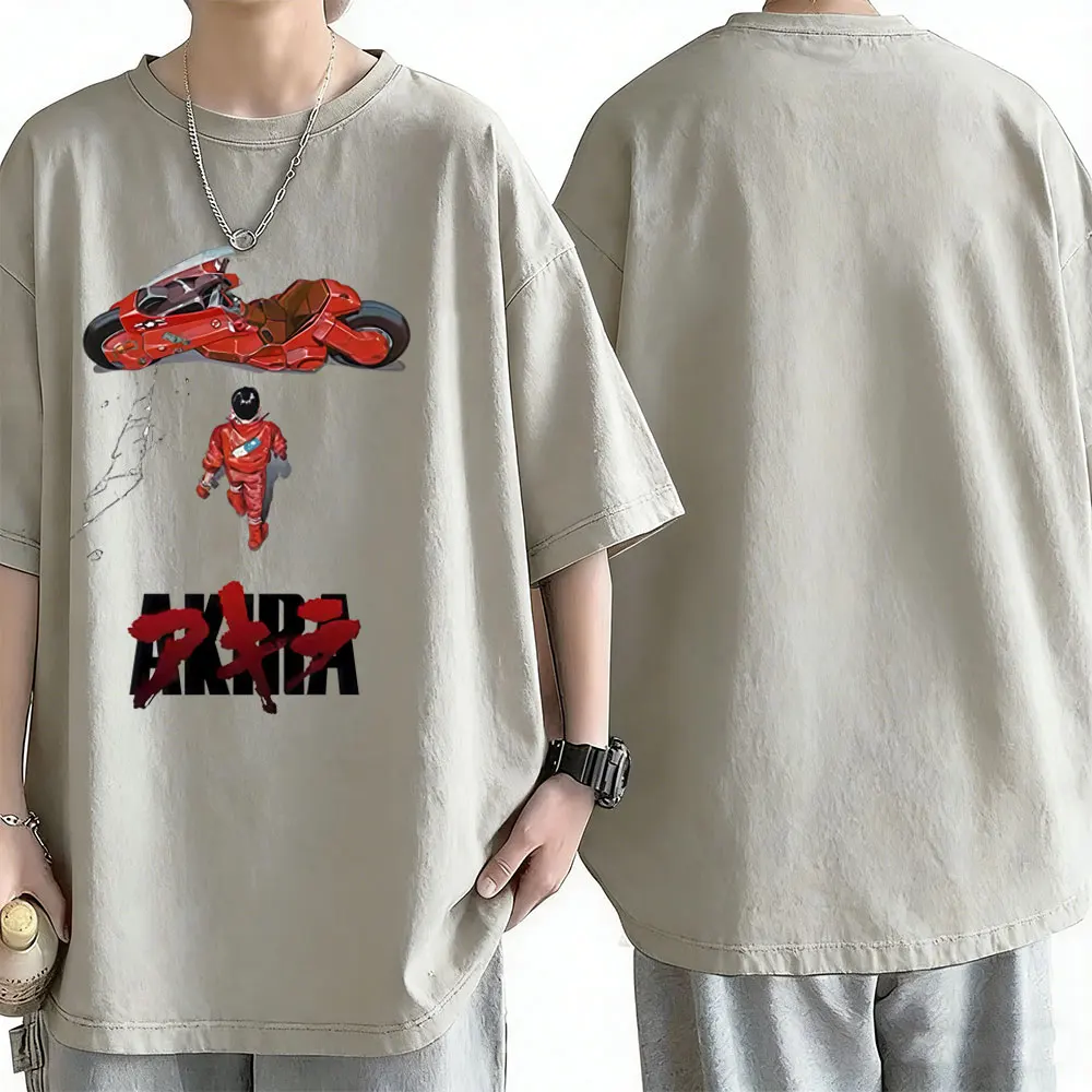 Anime Akira Washed T Shirts Vintage Japanese Science Fiction Cartoon Movie Shotaro Kaneda Graphic T-shirt Men Oversized T-shirts
Anime Akira Washed T Shirts Vintage Japanese Science Fiction Cartoon Movie Shotaro Kaneda Graphic T-shirt Men Oversized T-shirts