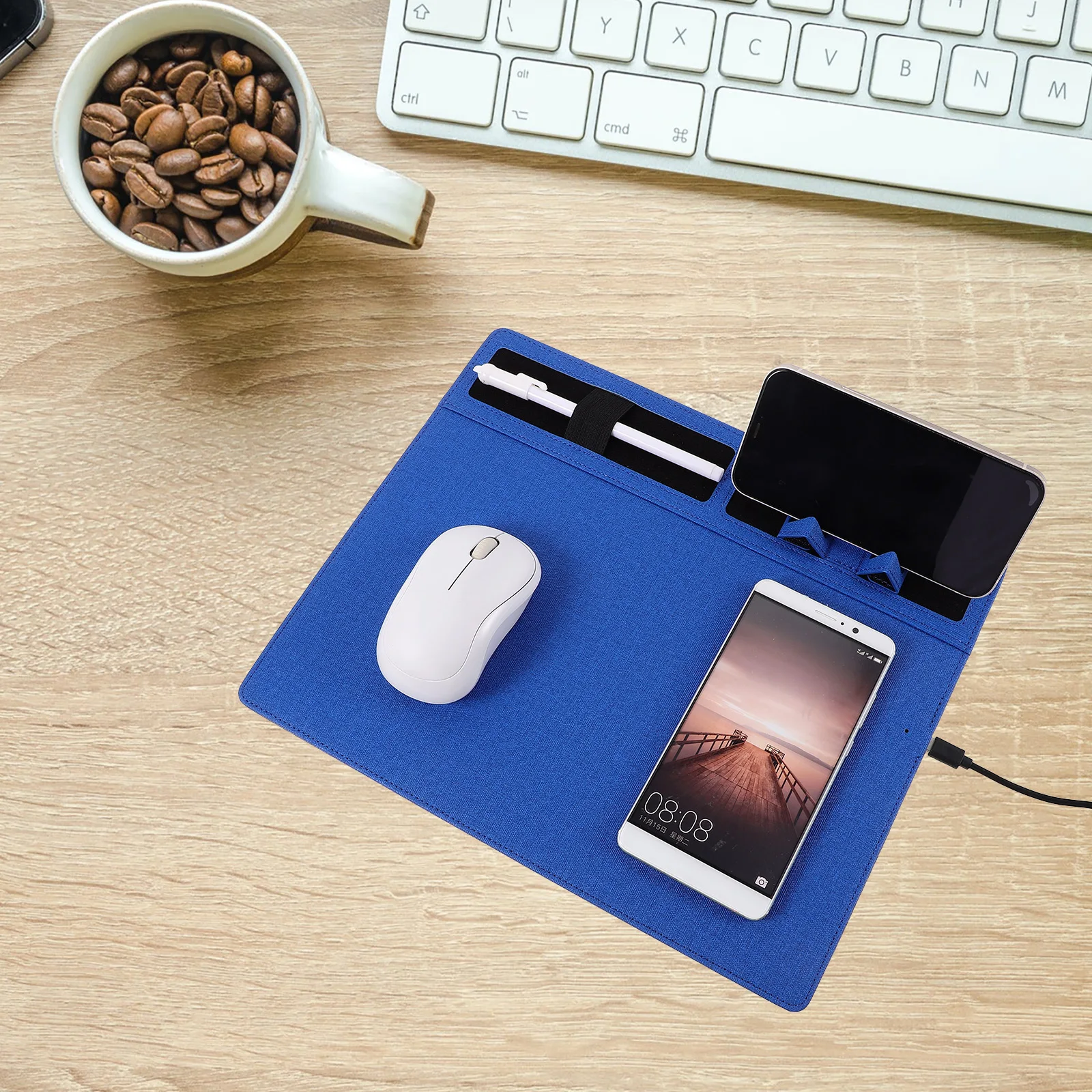 Wireless Charging Mouse Pad Blue Multi Functional Mat Cell Phone St Large Gaming Anti Slip Pu Desk Accessories Neat
Wireless Charging Mouse Pad Blue Multi Functional Mat Cell Phone St Large Gaming Anti Slip Pu Desk Accessories Neat