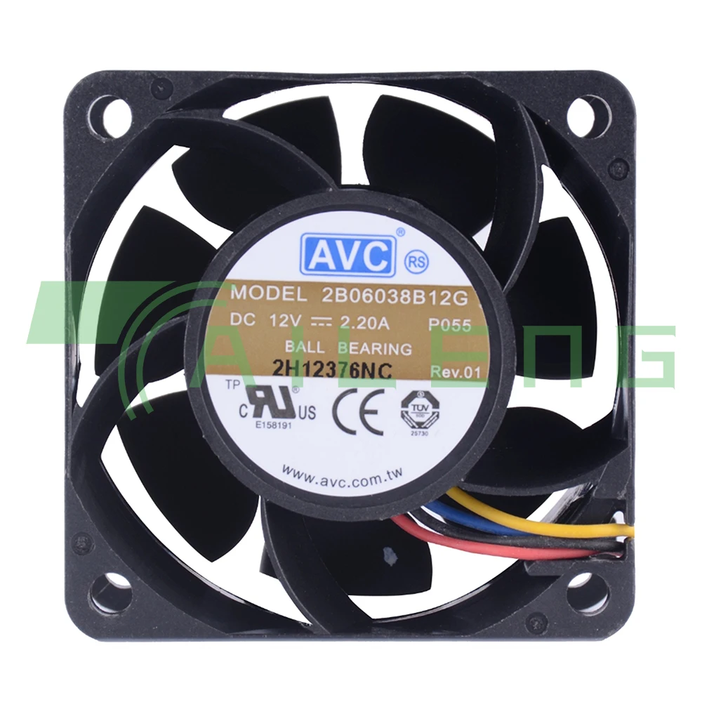 for AVC 60mm Pwm Fan 6038 12V Double Ball High Speed Fan 2B06038B12G 6cm 60X60X38mm Computer Server Power Fan
for AVC 60mm Pwm Fan 6038 12V Double Ball High Speed Fan 2B06038B12G 6cm 60X60X38mm Computer Server Power Fan