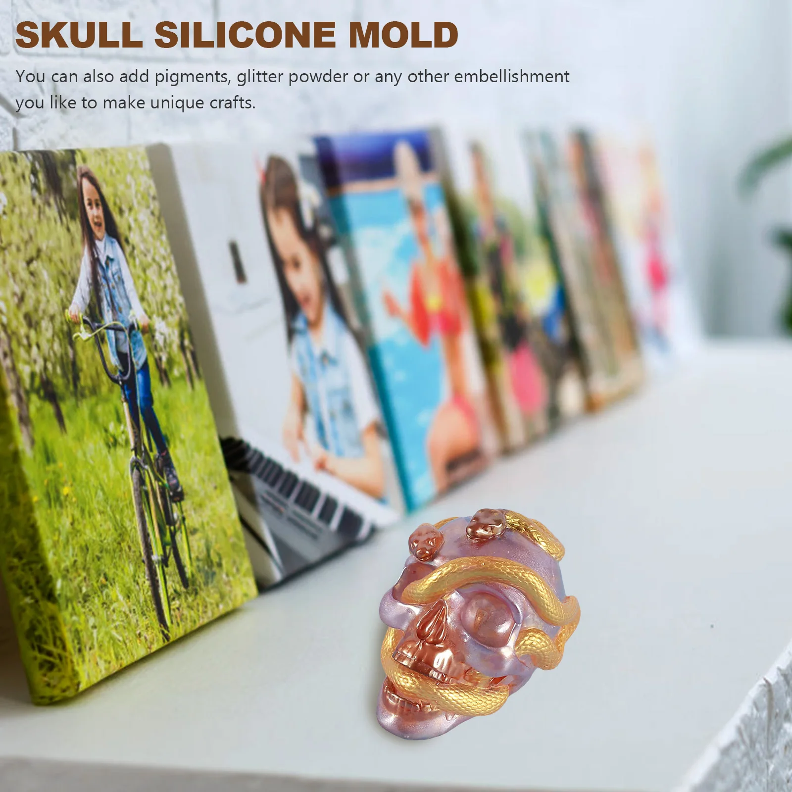 Skull Snake Head Silicone Mold for Epoxy Resin Craft DIY Desktop Decoration Easy to Use Clean Safe Flexible Jewelry Accessories
Skull Snake Head Silicone Mold for Epoxy Resin Craft DIY Desktop Decoration Easy to Use Clean Safe Flexible Jewelry Accessories