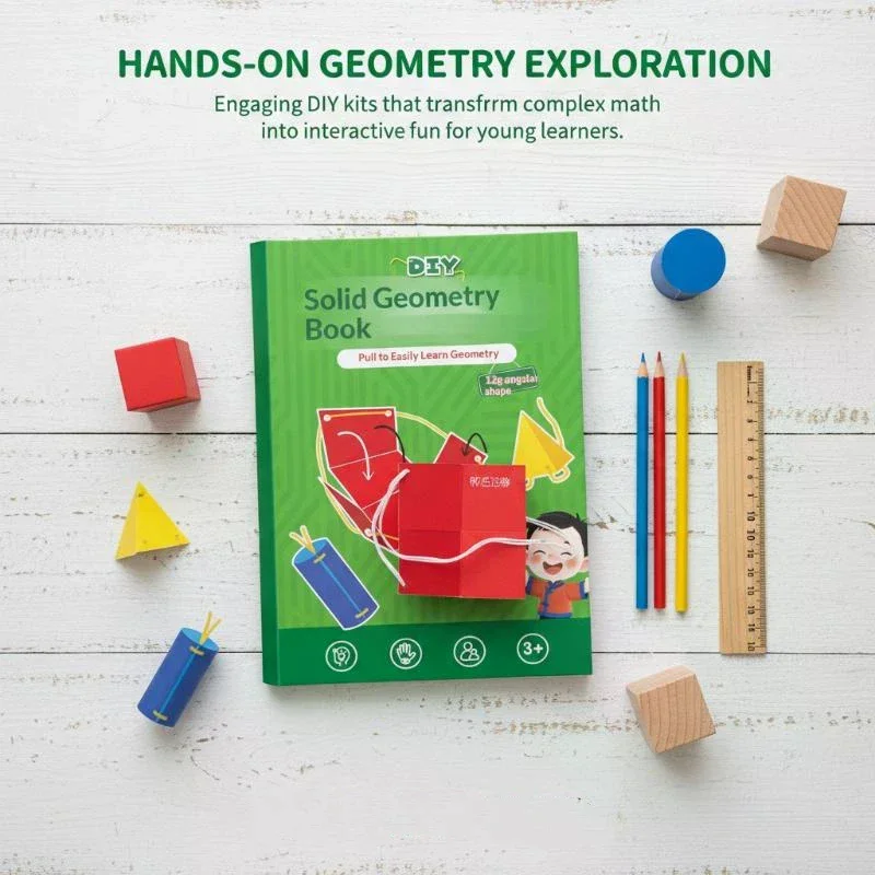 1 Set Montessori Educational Tracing Workbook Spatial Thinking Training DIY Math Learning Book 3D Geometry Quiet Book For Kids
1 Set Montessori Educational Tracing Workbook Spatial Thinking Training DIY Math Learning Book 3D Geometry Quiet Book For Kids