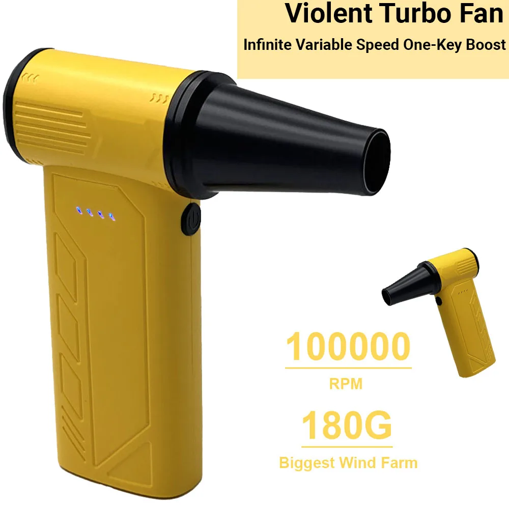 Чистящий вентилятор, инструмент для выдувания снега, электрическая воздушная тряпка, 100000 об/мин, турбоструйный вентилятор, 4 передачи, регулируемая зарядка типа C
Чистящий вентилятор, инструмент для выдувания снега, электрическая воздушная тряпка, 100000 об/мин, турбоструйный вентилятор, 4 передачи, регулируемая зарядка типа C