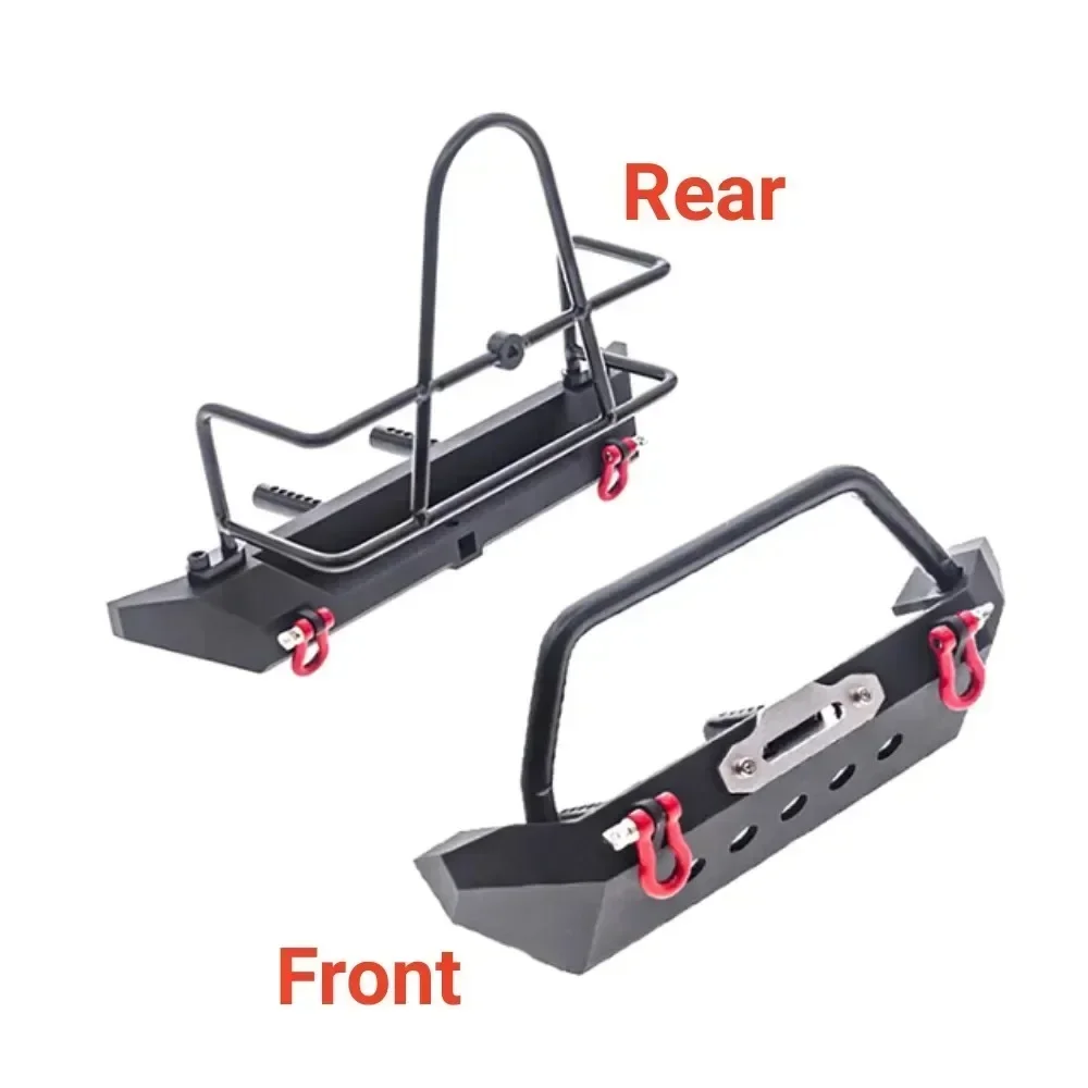 Metal Front Rear Bumper with Tow Hook Defender for 1/10 RC Crawler Axial SCX10 90046 SCX10 III AXI03007 Trxs TRX4
Metal Front Rear Bumper with Tow Hook Defender for 1/10 RC Crawler Axial SCX10 90046 SCX10 III AXI03007 Trxs TRX4