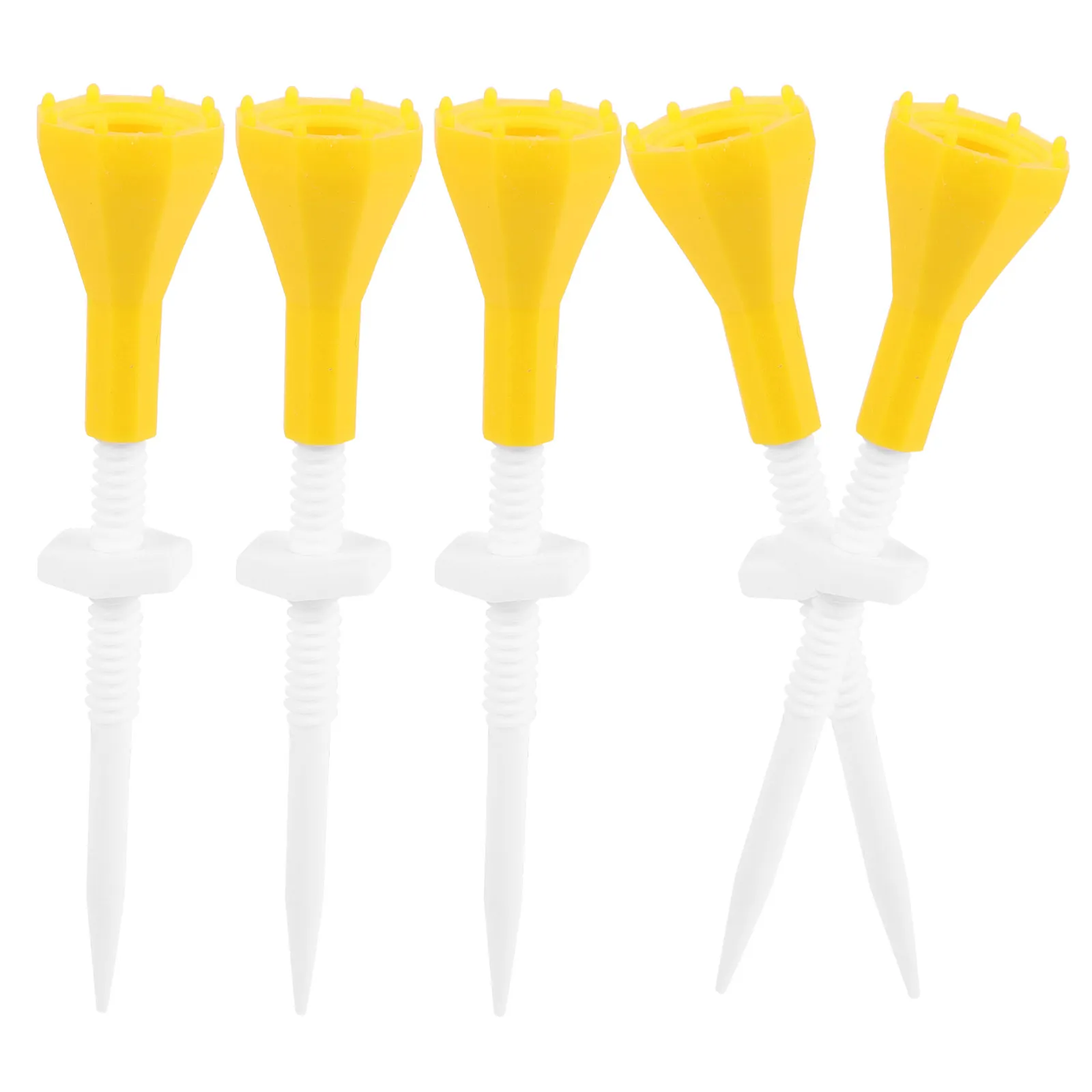 5Pcs Heavy-Duty Golf Tees Plastic Reusable Golf Ball Holders Low- for Daily Training Wear-Resist Driving Range
5Pcs Heavy-Duty Golf Tees Plastic Reusable Golf Ball Holders Low- for Daily Training Wear-Resist Driving Range