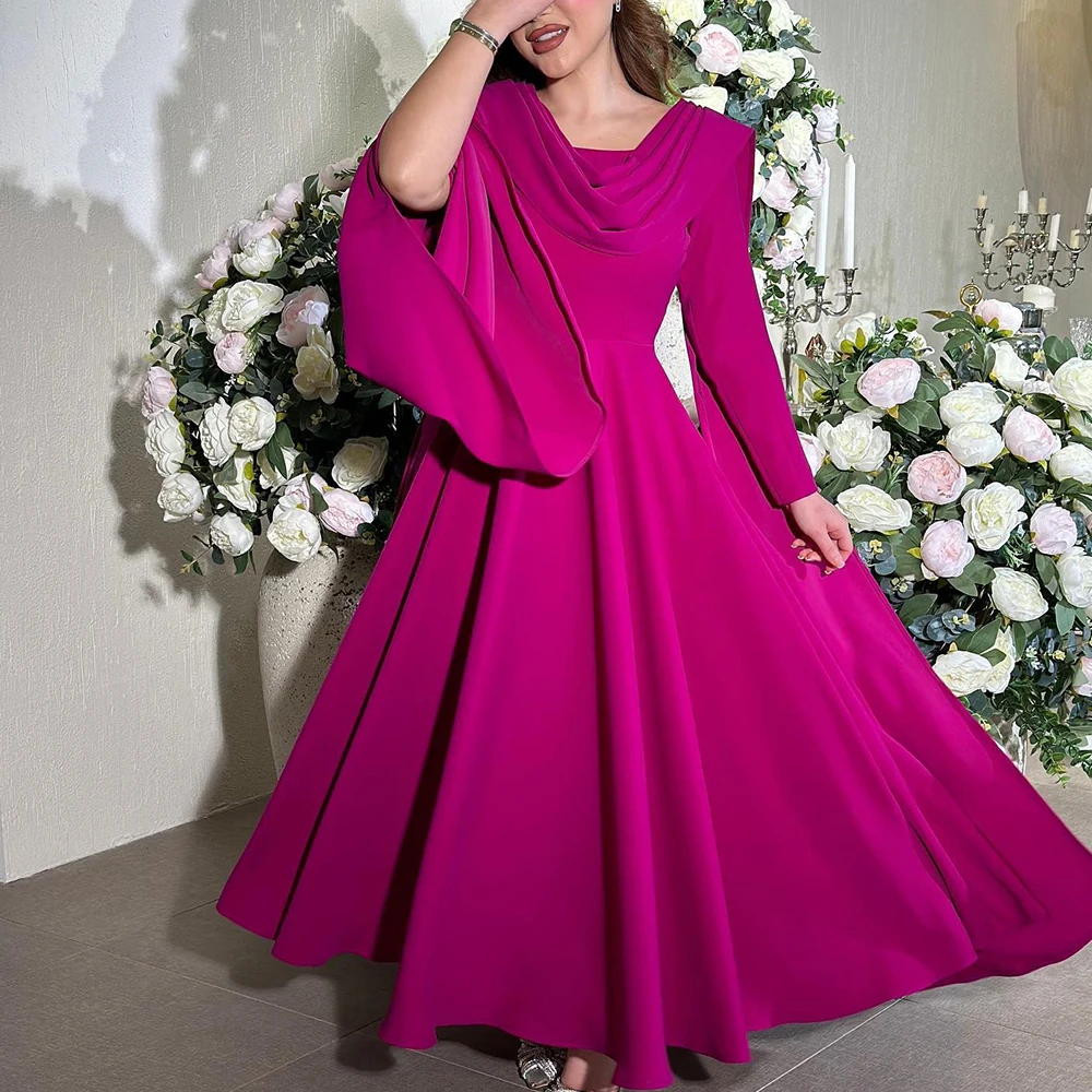 Customized Elegant Jersey Off the Shoulder Evening Dress Temperament Square Neck A-Line Long Sleeves Bespoke Occasion Gowns
Customized Elegant Jersey Off the Shoulder Evening Dress Temperament Square Neck A-Line Long Sleeves Bespoke Occasion Gowns