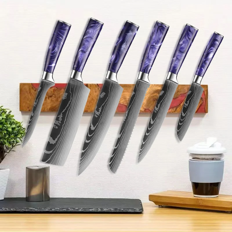 Магнитный держатель для ножей 40 см из смолы и дерева, настенная магнитная планка для ножей, кухонный органайзер для хранения японских дамасских ножей
Магнитный держатель для ножей 40 см из смолы и дерева, настенная магнитная планка для ножей, кухонный органайзер для хранения японских дамасских ножей