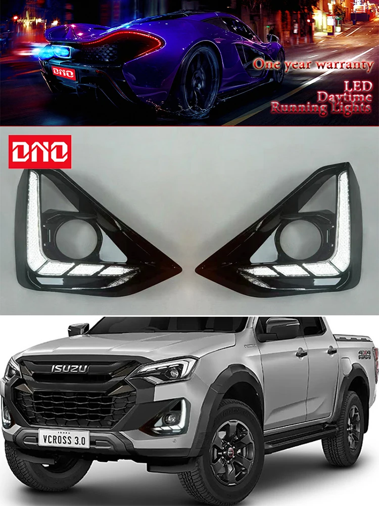 Автомобильные светодиодные фары 12В для ISUZU D-Max Pickup 2024-2026: дневные ходовые огни, желтые указатели поворота, противотуманные фары
Автомобильные светодиодные фары 12В для ISUZU D-Max Pickup 2024-2026: дневные ходовые огни, желтые указатели поворота, противотуманные фары