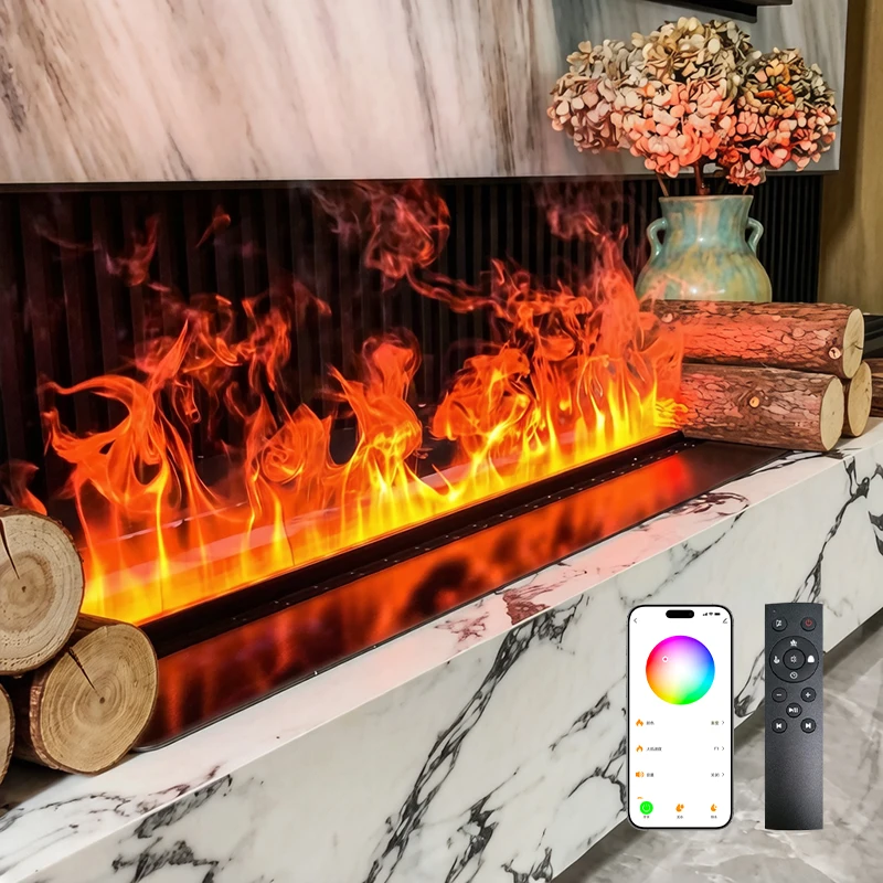 100cm Recessed 3D Steam Electric Fireplace Custom Size 64 RGB Smart Fireplace Auto Water Refill Humidifier Home Villa Wall Decor
100cm Recessed 3D Steam Electric Fireplace Custom Size 64 RGB Smart Fireplace Auto Water Refill Humidifier Home Villa Wall Decor