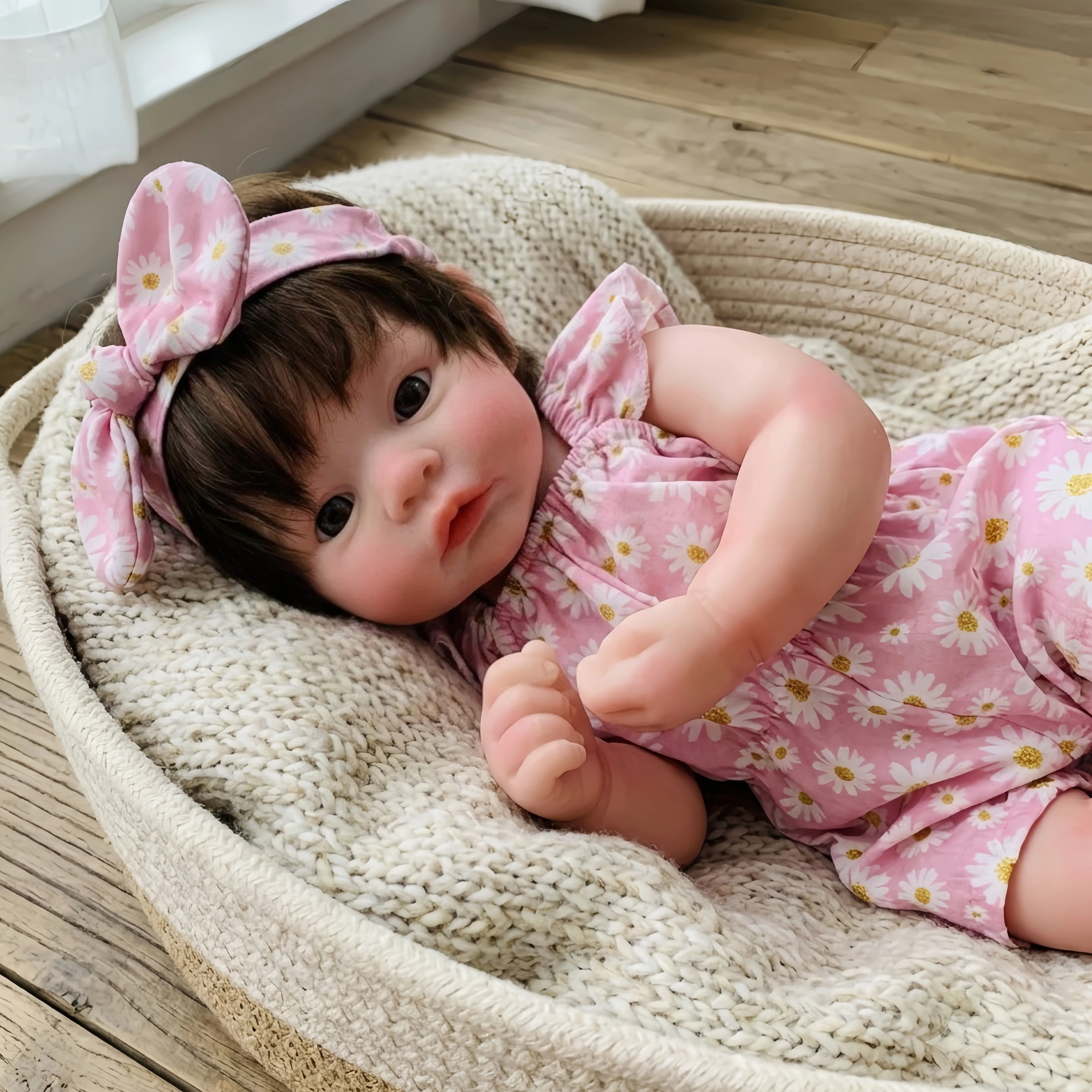 47cm Meadow Silicone Reborn Girl Doll, Open Mouth, Rooted Hair, Hand-Drawn Real Skin, Collectible Gift, Bebe Reborn Silicona
47cm Meadow Silicone Reborn Girl Doll, Open Mouth, Rooted Hair, Hand-Drawn Real Skin, Collectible Gift, Bebe Reborn Silicona