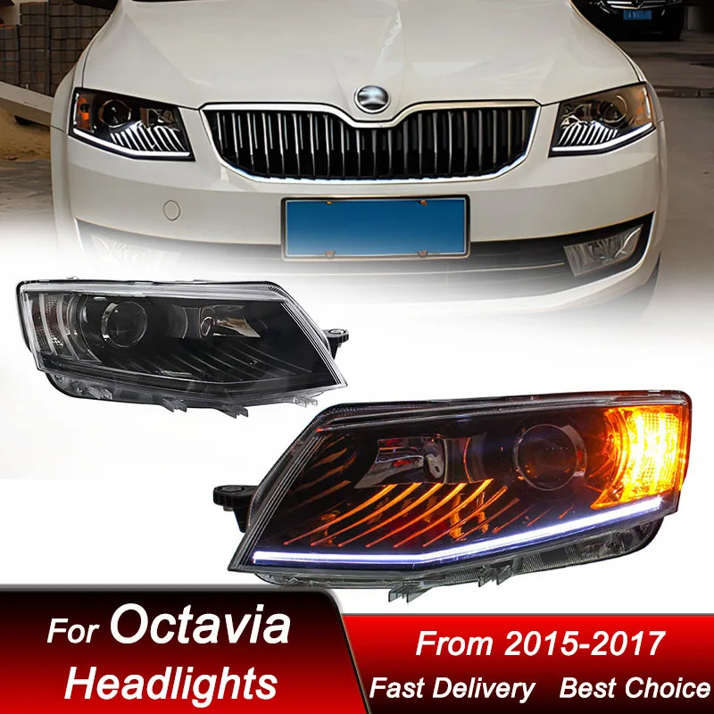 Поп-автомобильные фары для Skoda Octavia 2015-2017, новый стиль, полностью светодиодные автомобильные фары в сборе, обновленный комплект аксессуаров для линз проектора
Поп-автомобильные фары для Skoda Octavia 2015-2017, новый стиль, полностью светодиодные автомобильные фары в сборе, обновленный комплект аксессуаров для линз проектора