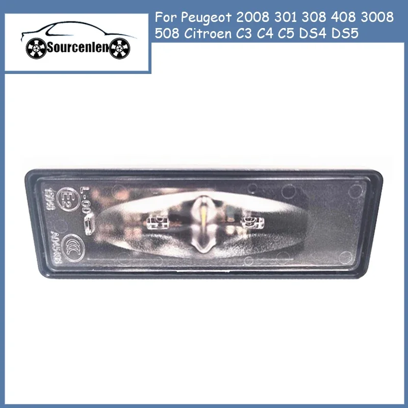New LED License Plate Light 6340G3 6340F0 9815225980 for Peugeot 2008 301 308 408 3008 508 Citroen C3 C4 C5 DS4 DS5
New LED License Plate Light 6340G3 6340F0 9815225980 for Peugeot 2008 301 308 408 3008 508 Citroen C3 C4 C5 DS4 DS5