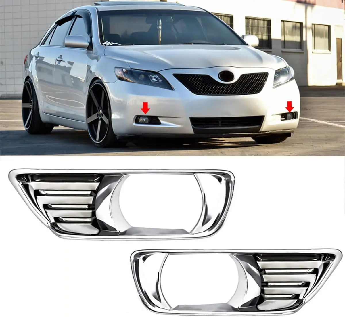 Chrome Front Fog Light Cover for Toyota Camry 07-09 (XLE model) Premium Parts
Chrome Front Fog Light Cover for Toyota Camry 07-09 (XLE model) Premium Parts