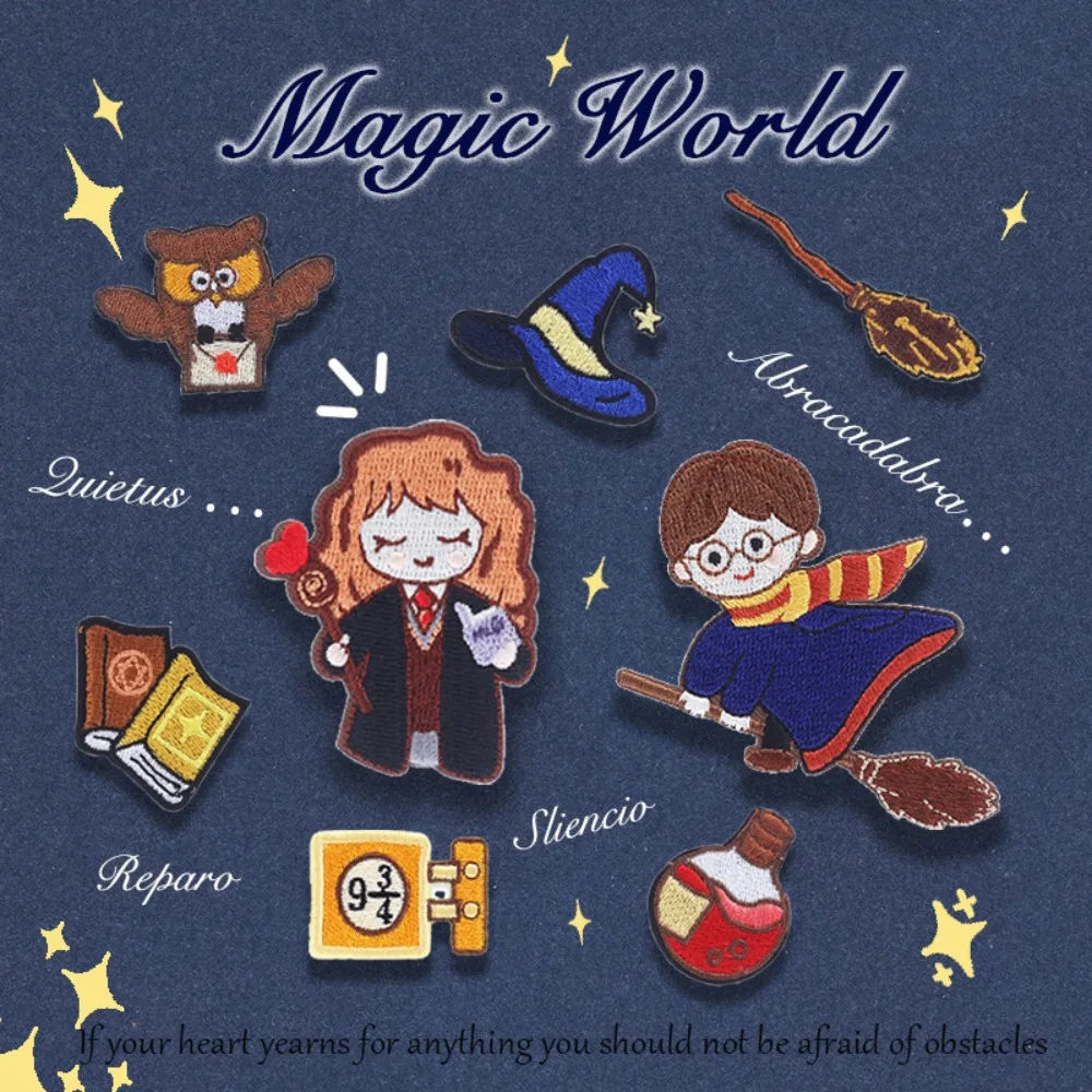 School of Magic Embroidery Patches Cloth Stickers Magic Hand Phone Packaging Decoration Appliques for Clothing Patch Sewing Scp 
School of Magic Embroidery Patches Cloth Stickers Magic Hand Phone Packaging Decoration Appliques for Clothing Patch Sewing Scp