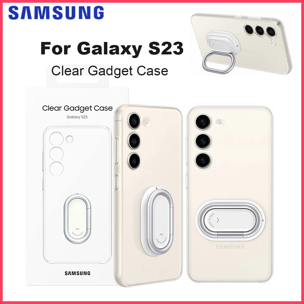 Оригинальный чехол для смартфона Samsung Clear Gadget для Galaxy S23 с защитным кольцом EF-XS911
Оригинальный чехол для смартфона Samsung Clear Gadget для Galaxy S23 с защитным кольцом EF-XS911