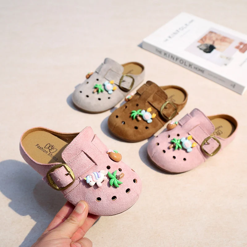 Children Suede Clogs Slippers Soft Insole Sandals with Arch Support Shoes Girls Summer Outdoor Beach Casual Slipper Kids Sandals
Children Suede Clogs Slippers Soft Insole Sandals with Arch Support Shoes Girls Summer Outdoor Beach Casual Slipper Kids Sandals