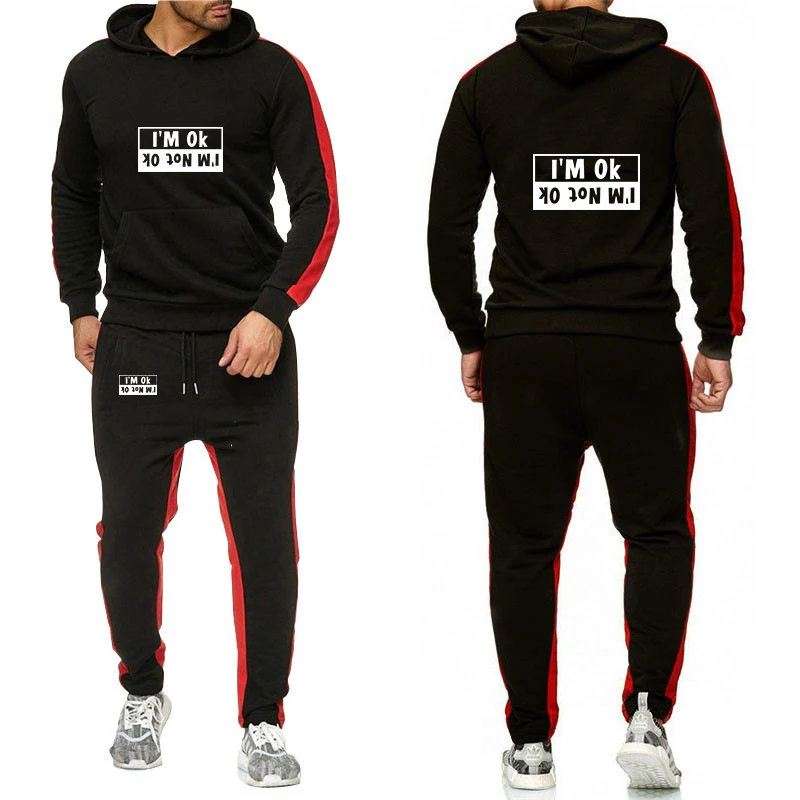 Men's Spring Autumn 2026 I'm Not Ok Logo Print Sweatshirt Lightweight Pullover Hoodies Leisure Sports Long Pants Suits
Men's Spring Autumn 2026 I'm Not Ok Logo Print Sweatshirt Lightweight Pullover Hoodies Leisure Sports Long Pants Suits