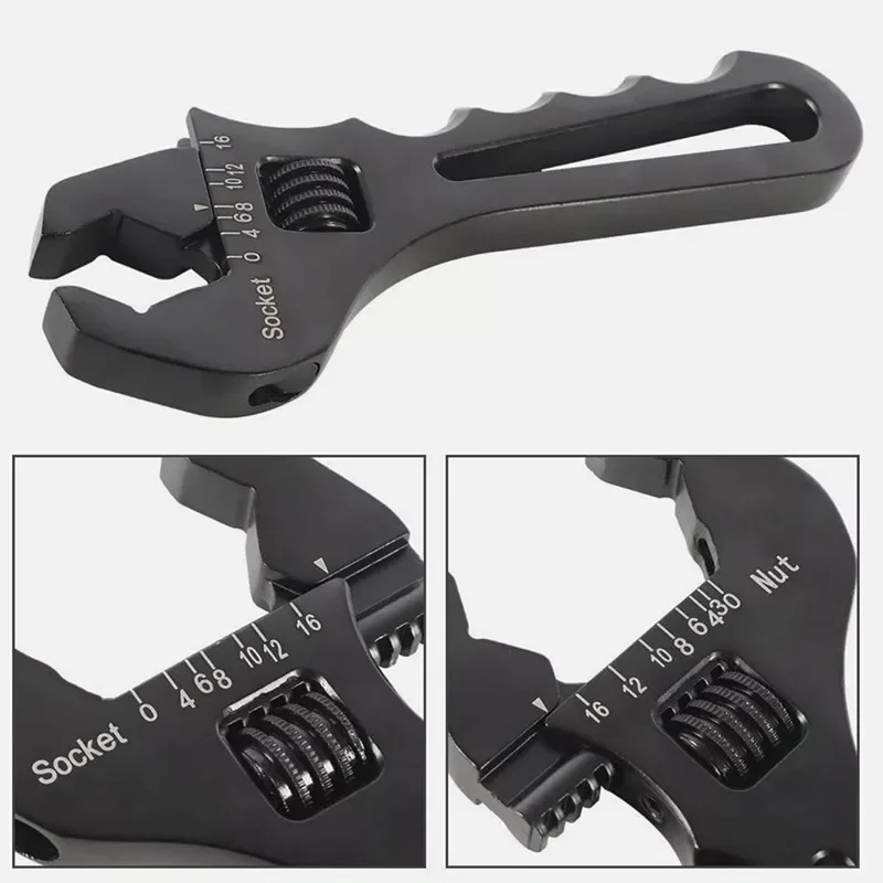 AN3-AN16 Adjustable Aluminum Hand Tools Oil pipe wrench Hose wrench Auto repair tools Hose fitting wrench
AN3-AN16 Adjustable Aluminum Hand Tools Oil pipe wrench Hose wrench Auto repair tools Hose fitting wrench