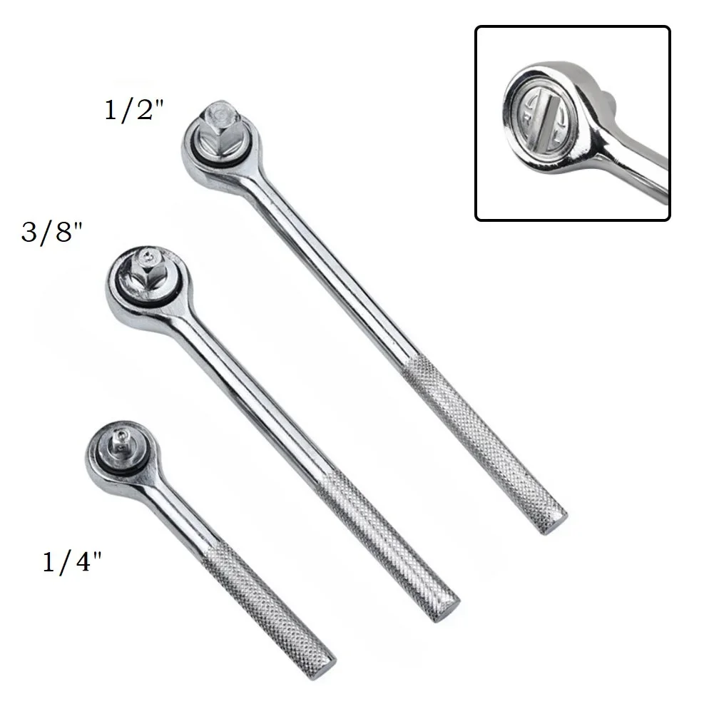 1/4 3/8 1/2High Torque Ratchet Wrench Socket Chrome Vanadium Steel Quick Release Square Head Spanner Maintenance Hand Tool Parts 
1/4 3/8 1/2High Torque Ratchet Wrench Socket Chrome Vanadium Steel Quick Release Square Head Spanner Maintenance Hand Tool Parts