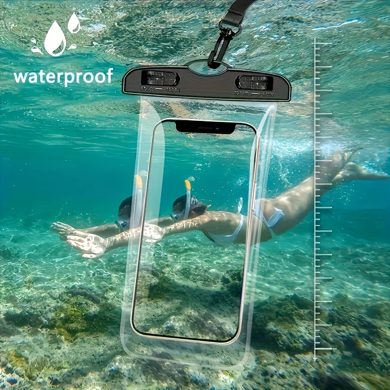 Universal Waterproof Phone Pouch, Beach Travel Dry Bag, Transparent Diving Rafting Case, Summer Outdoor Essential
Universal Waterproof Phone Pouch, Beach Travel Dry Bag, Transparent Diving Rafting Case, Summer Outdoor Essential