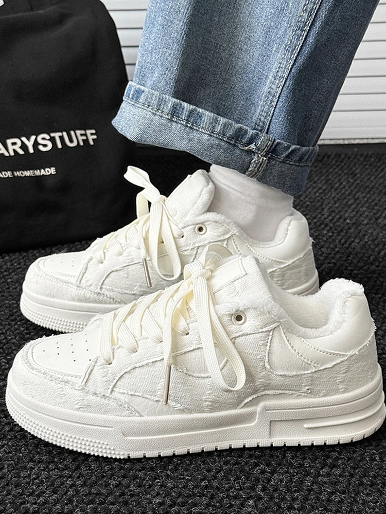 Мужская зимняя Fce на подкладке Skate oes Thiened Warm Cotton oes Повседневная одежда с круглым носком Низкий топ Deux oes Spor Trendy
Мужская зимняя Fce на подкладке Skate oes Thiened Warm Cotton oes Повседневная одежда с круглым носком Низкий топ Deux oes Spor Trendy