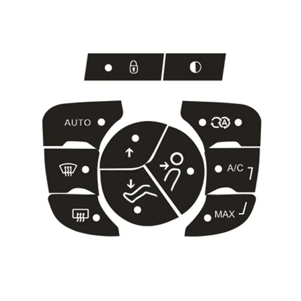 A/C Button Stickers A/C Control Button Repair Car Interior Repair High Grade Vinyl High Quality Material Push Button Type
A/C Button Stickers A/C Control Button Repair Car Interior Repair High Grade Vinyl High Quality Material Push Button Type