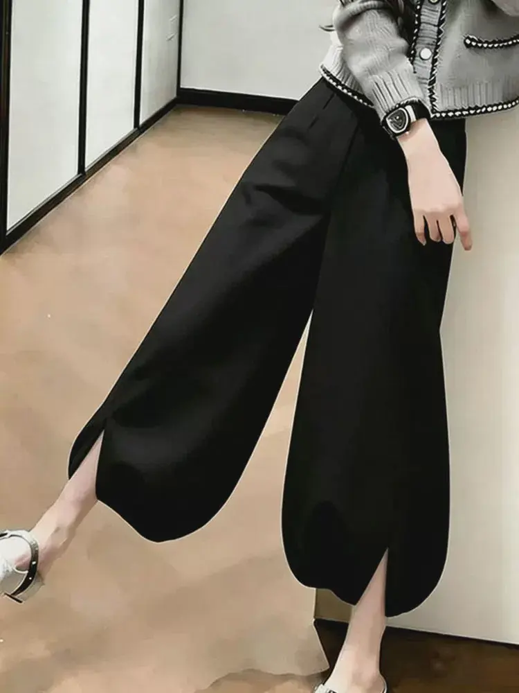 Black Casual High Waist Wide Leg Pants Women's Summer 2026 New Style Versatile Slimming Lantern Pants Asymmetrical Design
Black Casual High Waist Wide Leg Pants Women's Summer 2026 New Style Versatile Slimming Lantern Pants Asymmetrical Design